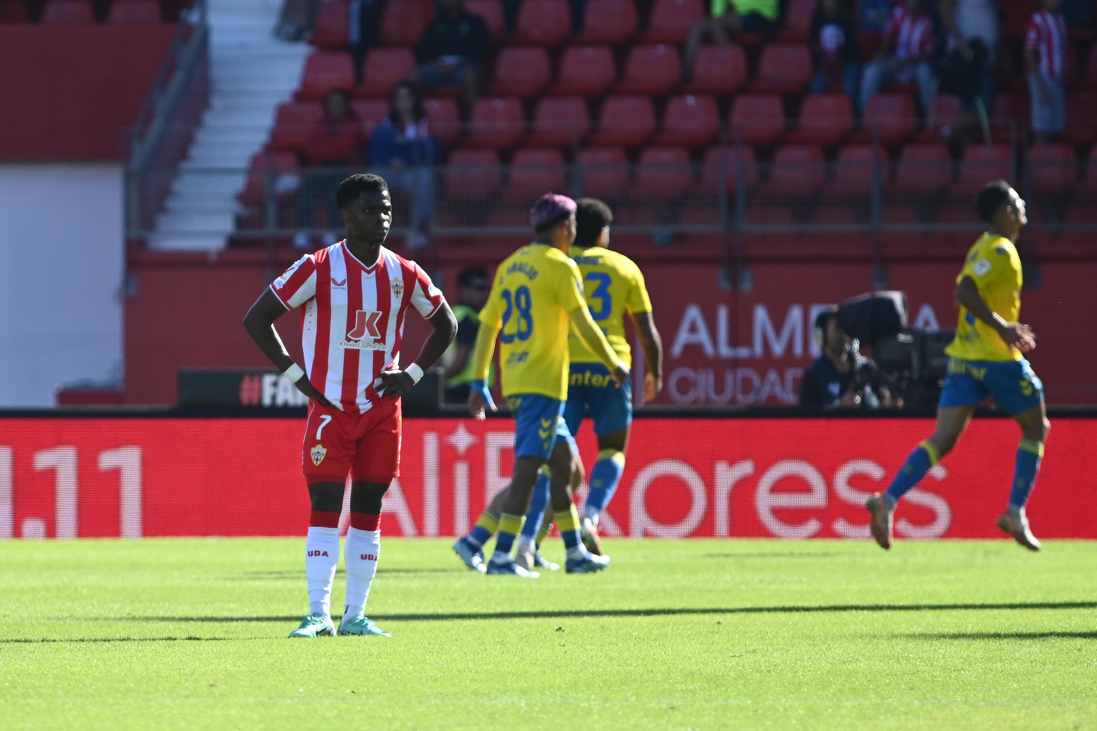 Ramazani desesperado cuando Las Palmas marcaba el segundo en el descuento.