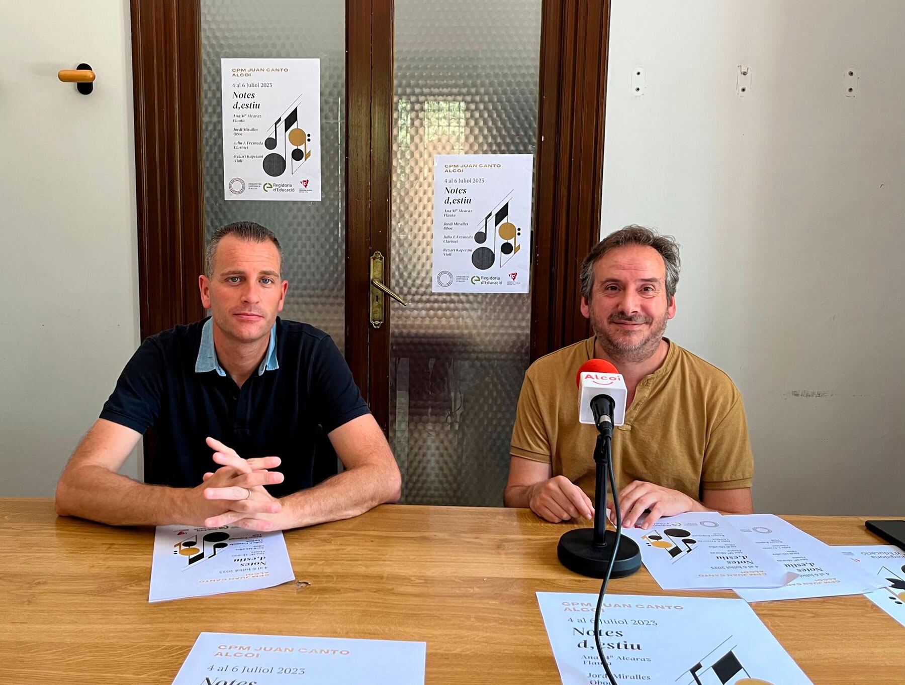 Alberto Belda y Juan Antonio Recuerda durante la rueda de prensa de presentación de esta actividad