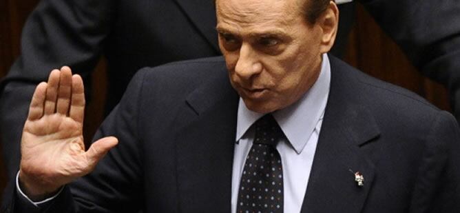 Silvio Berlusconi se despide del Parlamento italiano