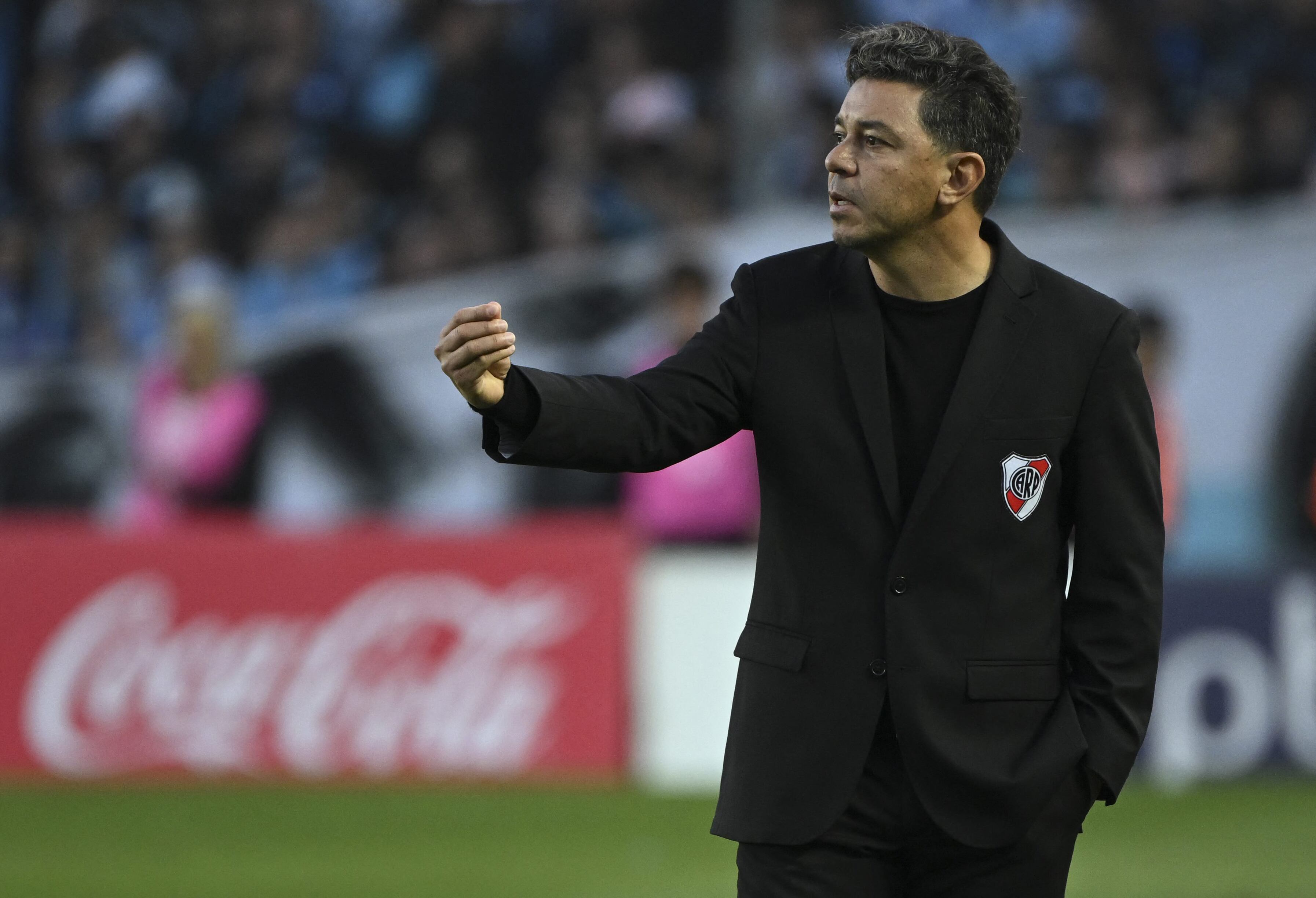 Marcelo Gallardo, durante su último partido con River Plate.