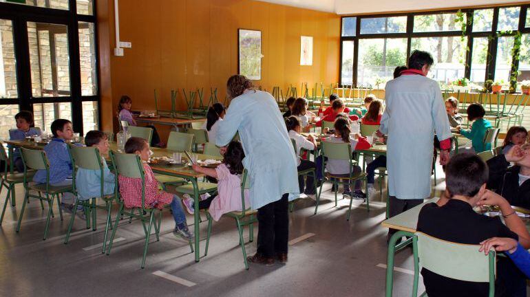 Un menjador escolar.