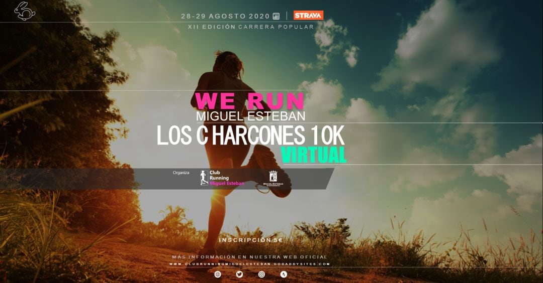 Cartel oficial de la carrera &#039;Los Charcones&#039; 2020