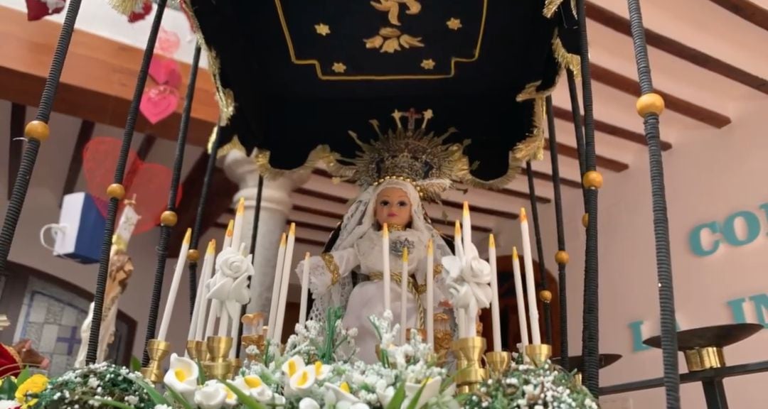 Imagen de uno de los pasos confeccionado por un centro educativo de Santa Cruz de Mudela (Ciudad Real) 