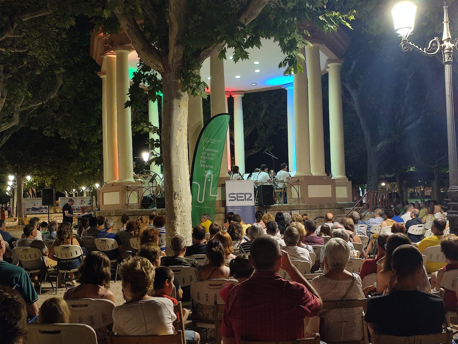 Imagen del concierto solidario de la Banda de Música de Huesca celebrado en julio del año pasado