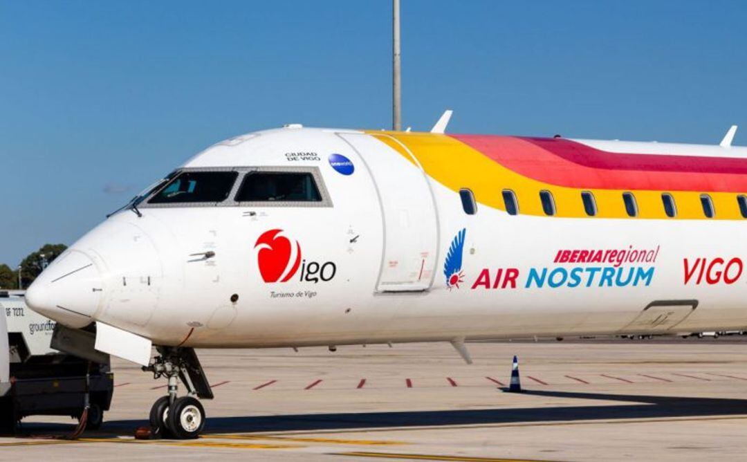 Imagen de un avión de Air Nostrum