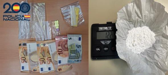 Droga intervenida por la Policía Nacional en Huesca