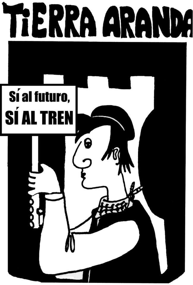 La peña reeditará esta pegatina para mantener viva esta reivindicación