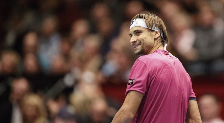 Ferrer sonríe en su partido con Troicki