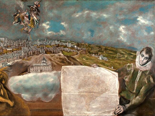 En el plano que se ve en el cuadro, aparece la Iglesia de San Martín