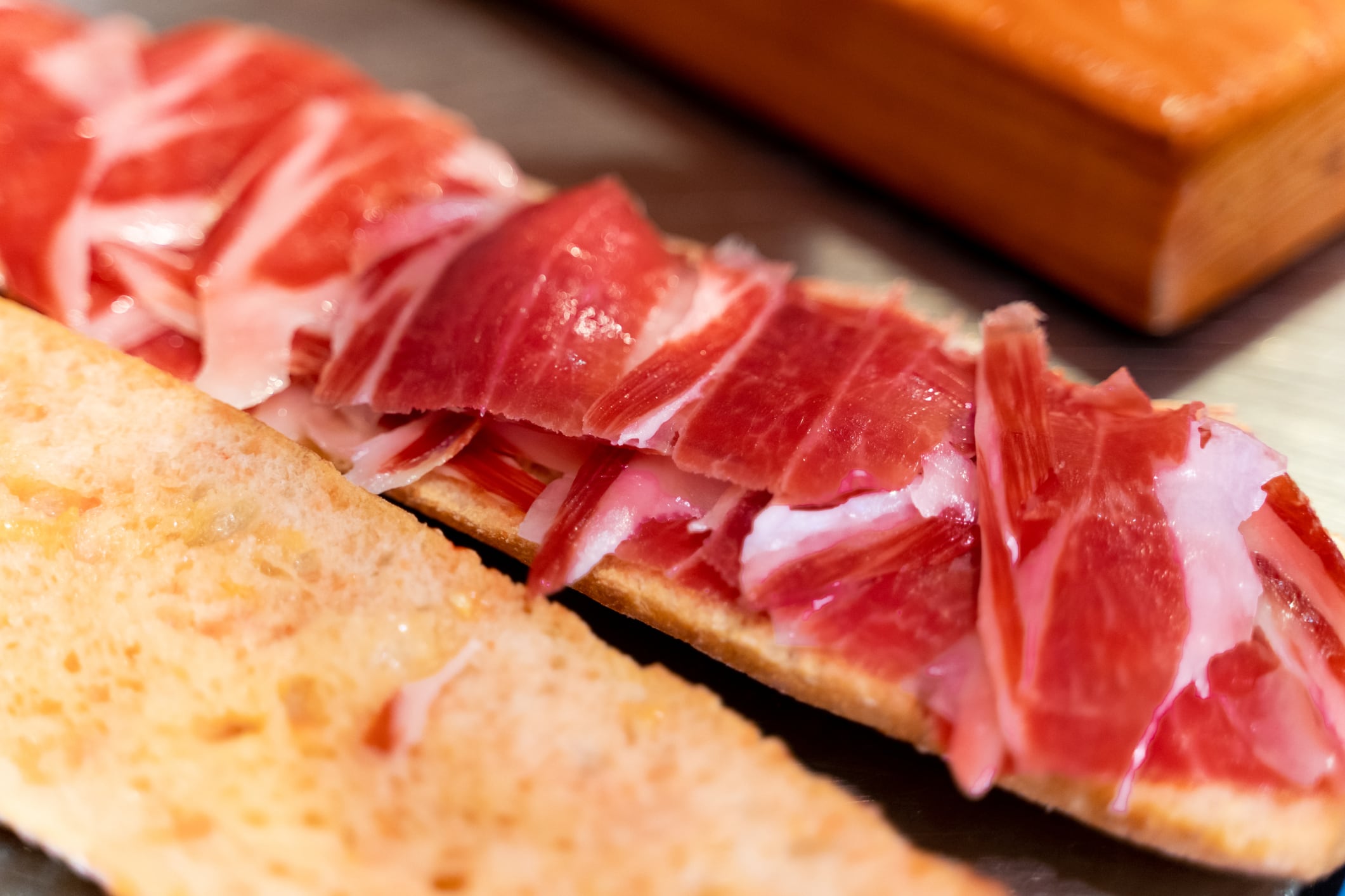 Bocadillo de jamón ibérico.