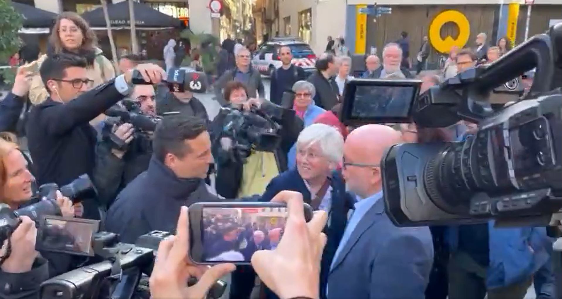 Clara Ponsatí, en el momento de su detención en Barcelona