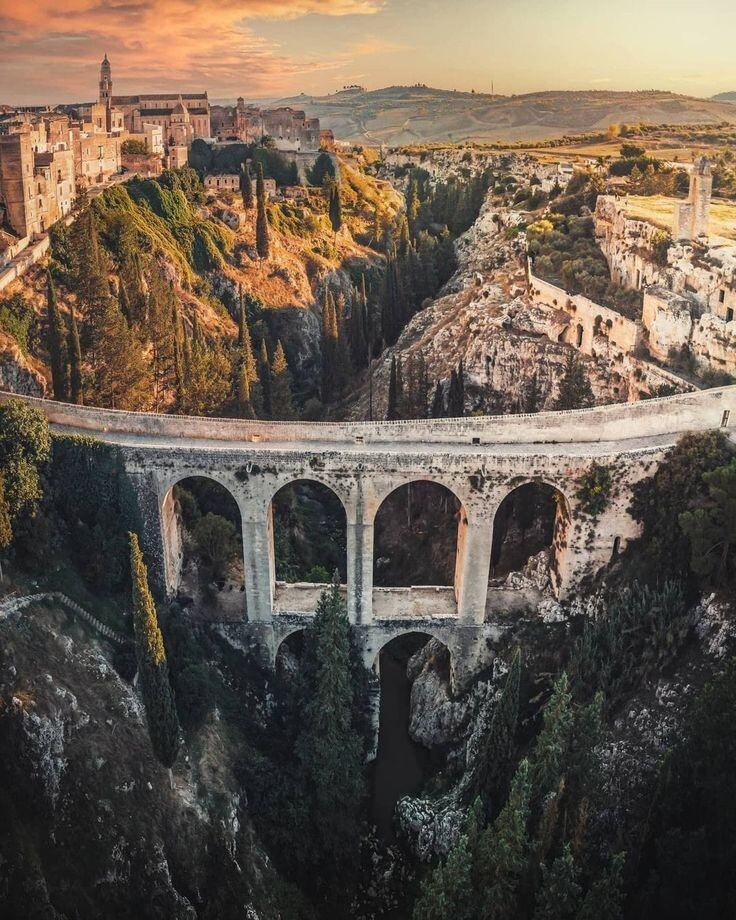 Gravina en la región de Puglia, Italia