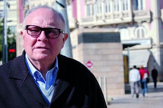 Paco Moncada en su querida Puerta de Purchena.