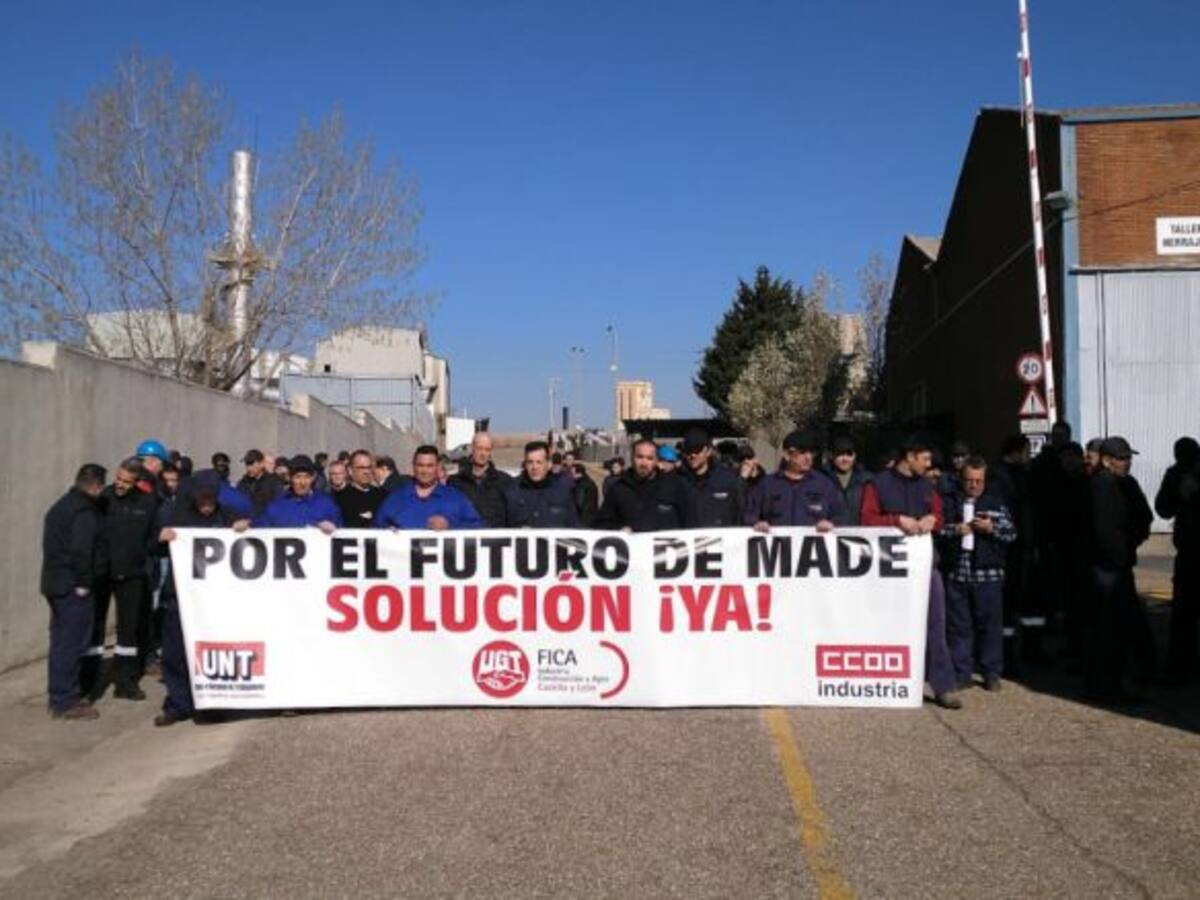 Con los trabajadores de MADE