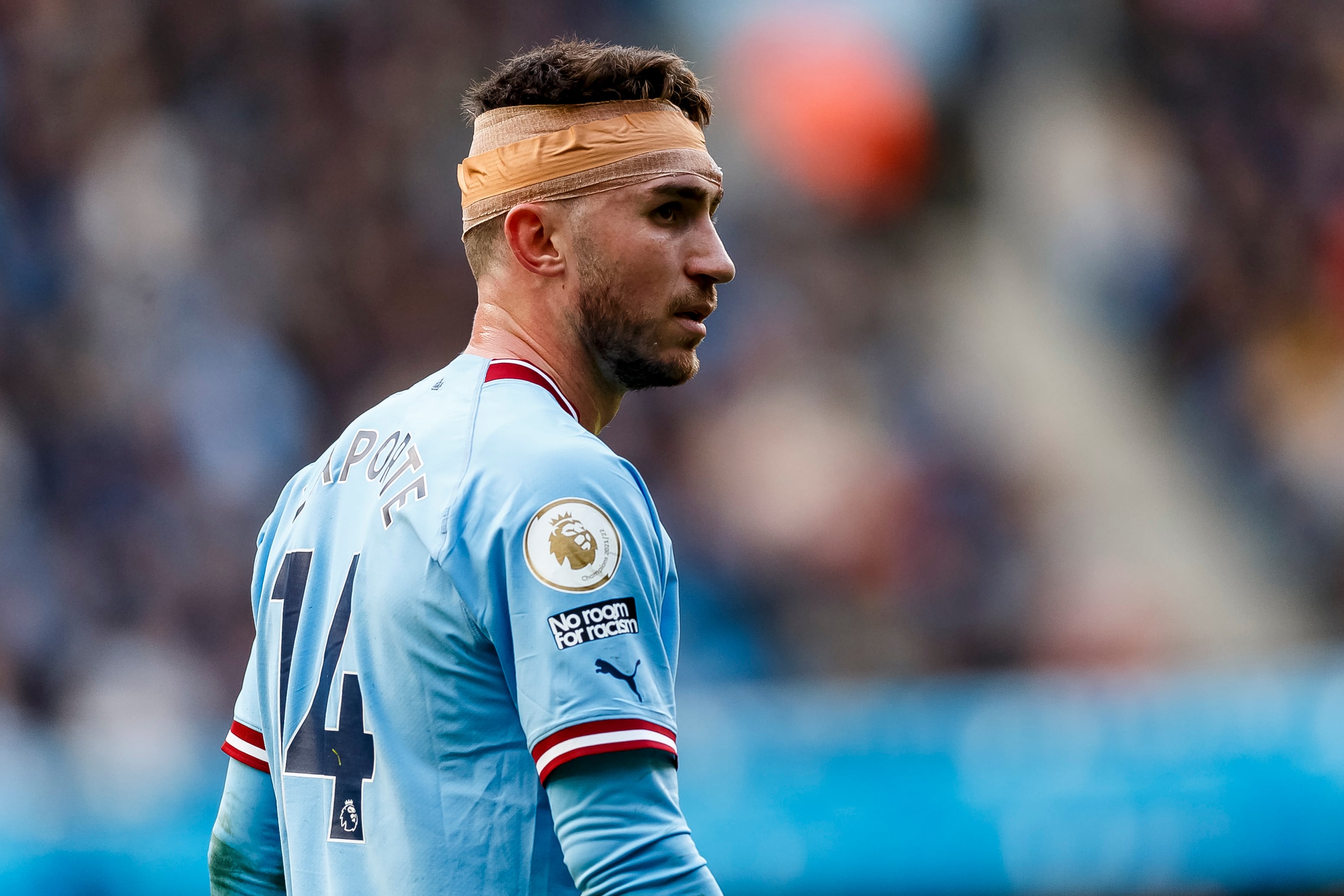 Aymeric Laporte, en el último partido del Manchester City