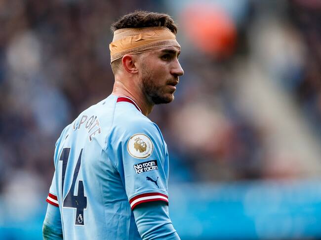 Aymeric Laporte, en el último partido del Manchester City