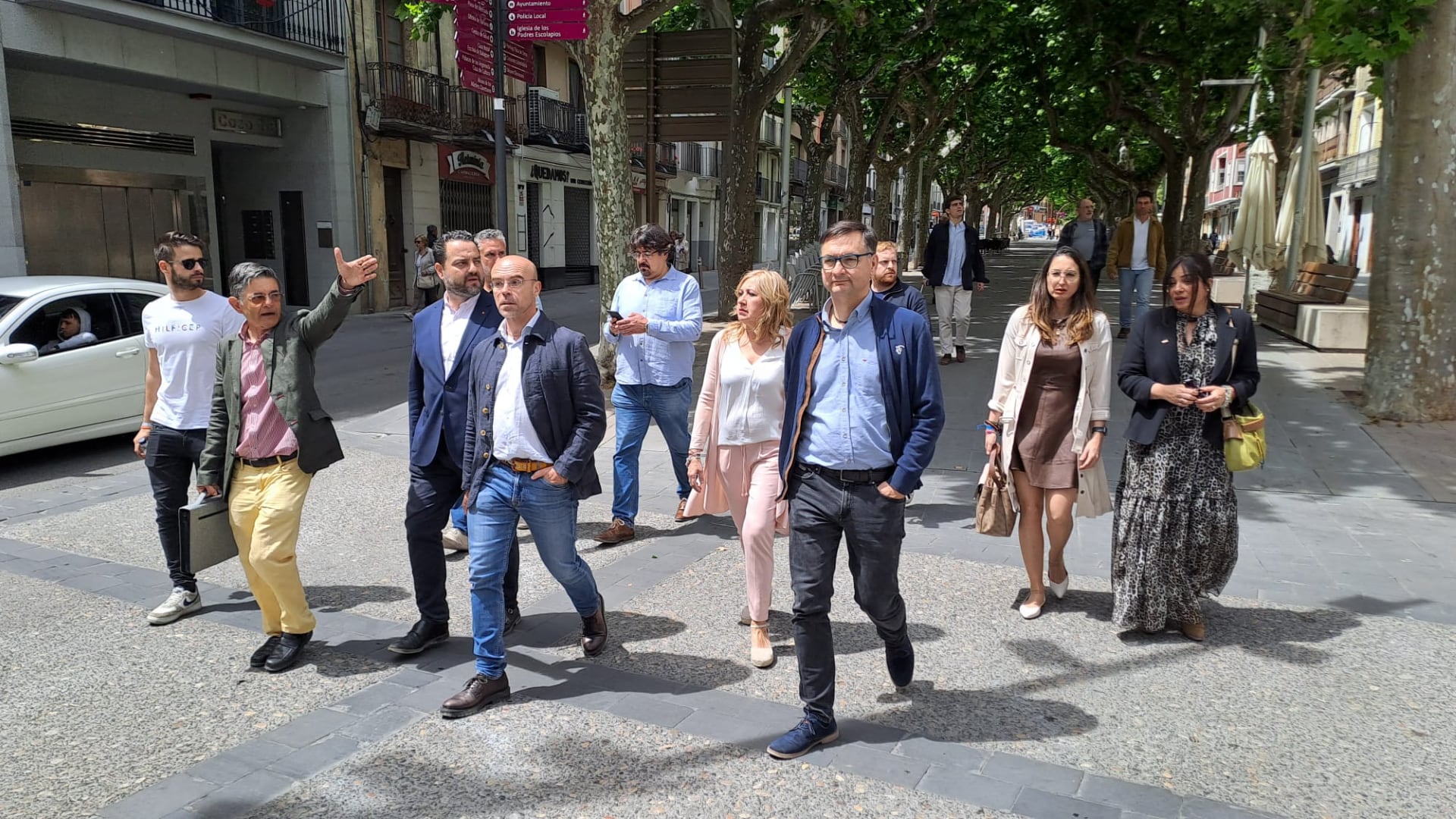 Buxadé en su visita a Barbastro