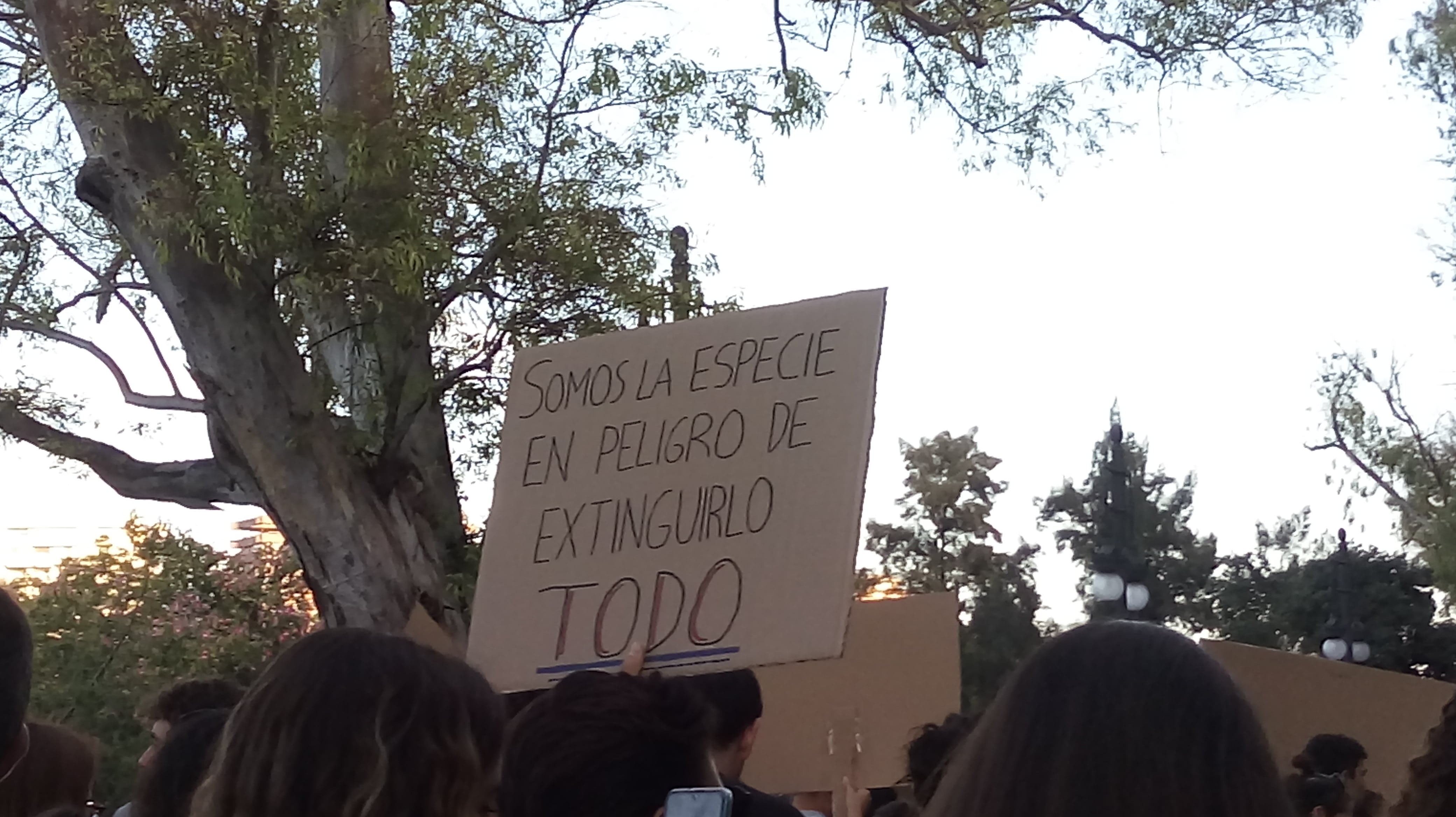 Manifestación por el clima en una imagen de archivo.