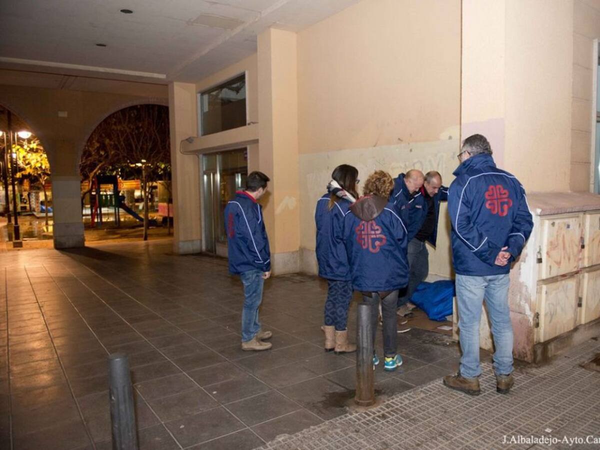 Atendidas siete personas en el dispositivo especial por la 'ola de frío' en Cartagena
