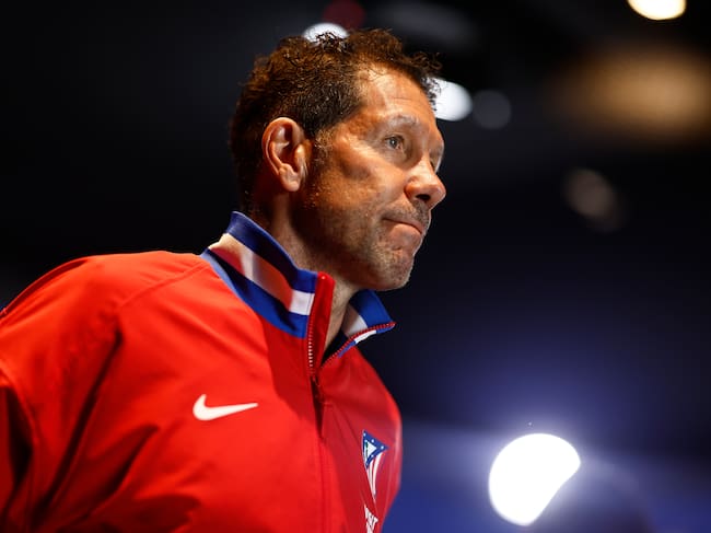 Diego Pablo Simeone, a su salida a rueda de prensa