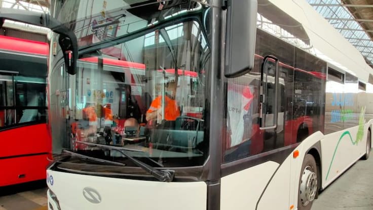 Conexión con Pablo Díaz Bouza, desde el nuevo bus eléctrico de A Coruña (13/10/2021)