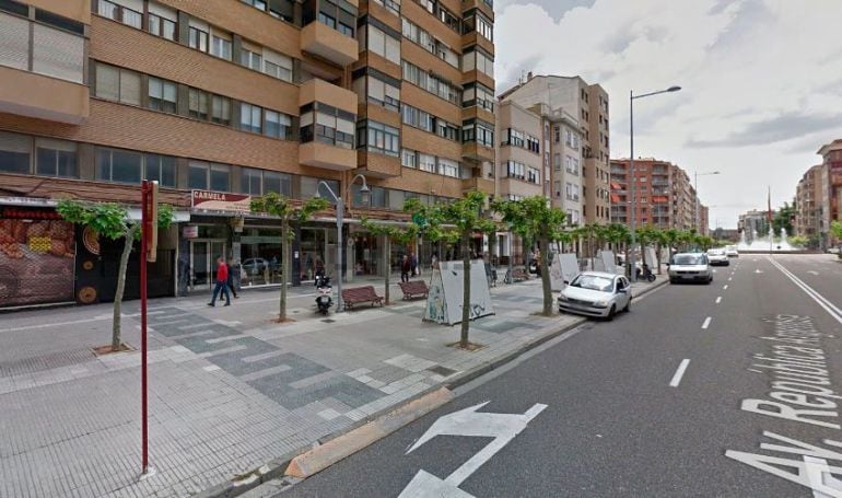 Avenida República Argentina de Palencia, zona en la que ocurrió la pelea