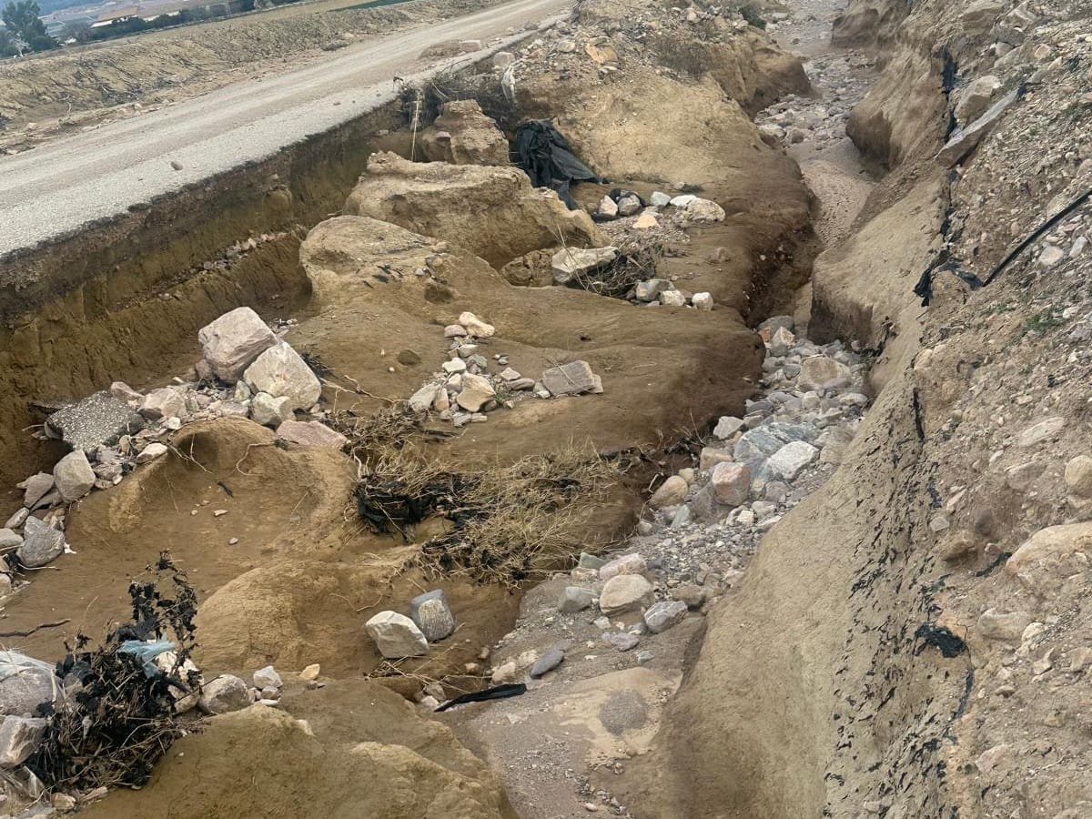 El Ayuntamiento de Lorca y el Gobierno de España invierten 310.000 euros en el arreglo de dos caminos afectados por las lluvias