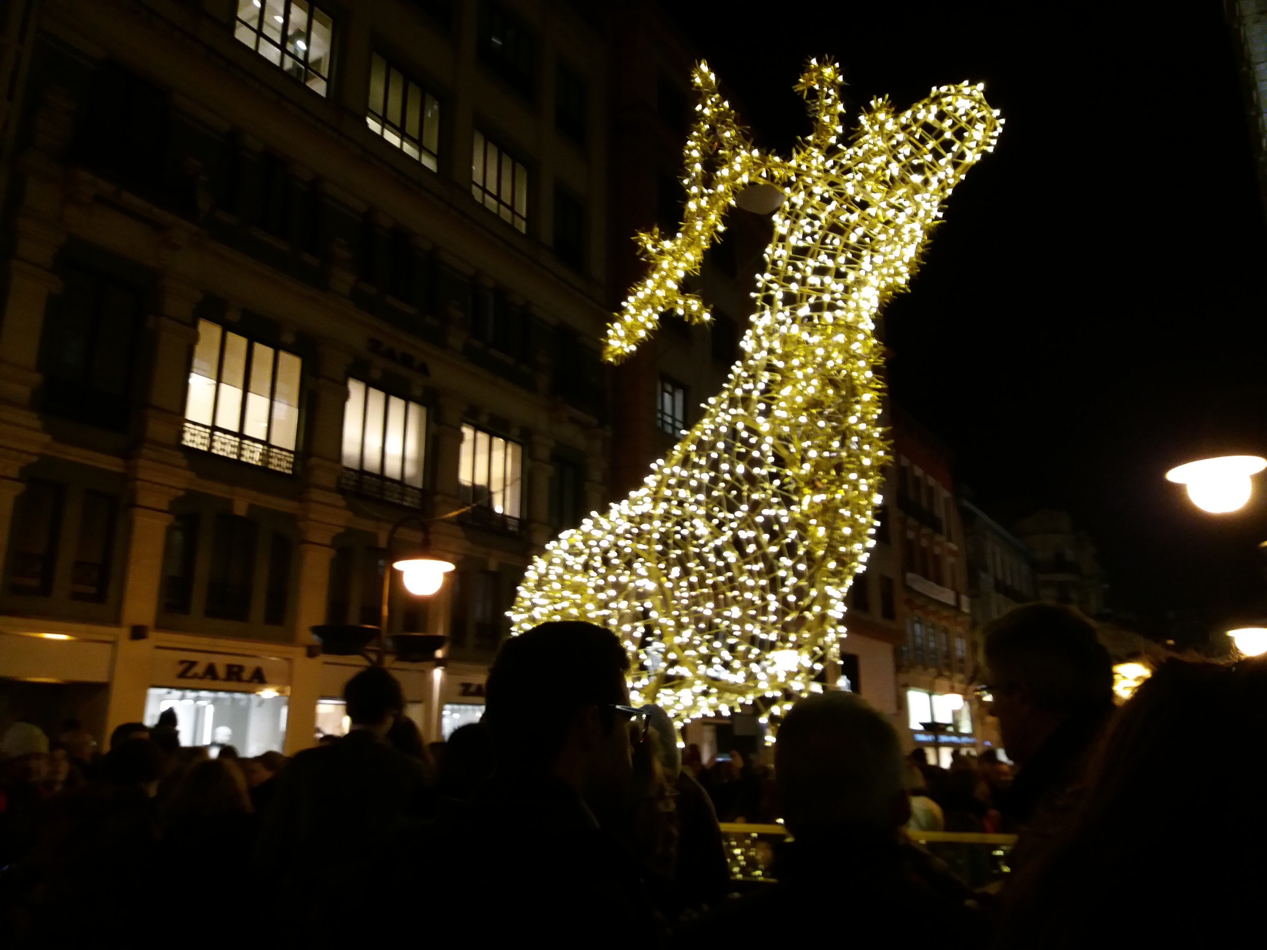 Imagen de archivo de la iluminación navideña de Oviedo.