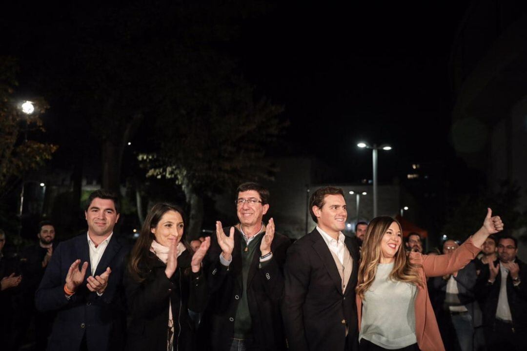 Albert Rivera y Juan Marín en un acto en Jaén.