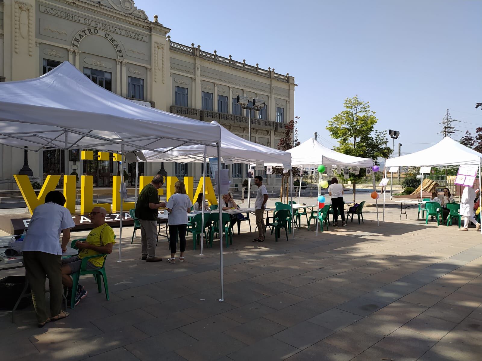 Momento de la feria de la salud