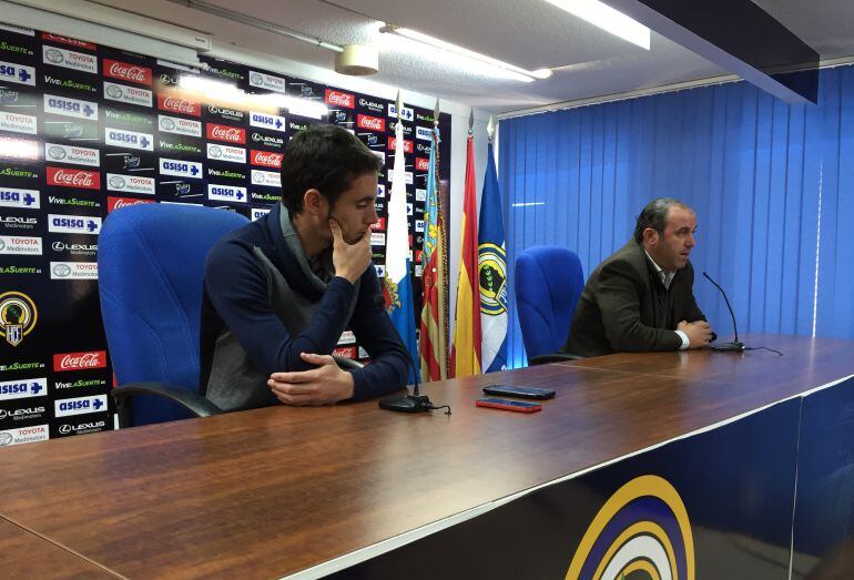 David Mainz, en su presentación como nuevo jugador del Hércules CF