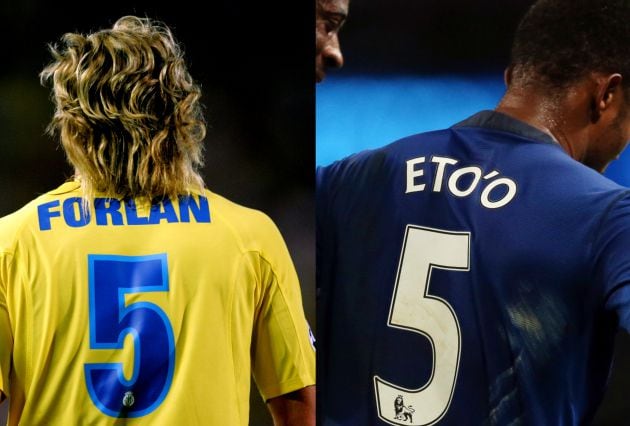 El &#039;5&#039; de Forlán y Eto&#039;o