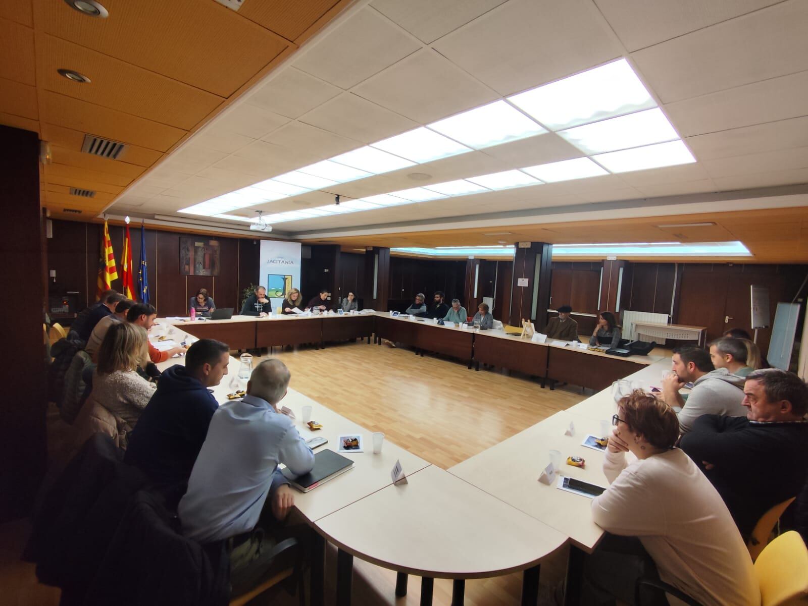 Pleno de las Comarca de la Jacetania en la aprobación de los presupuestos de 2025