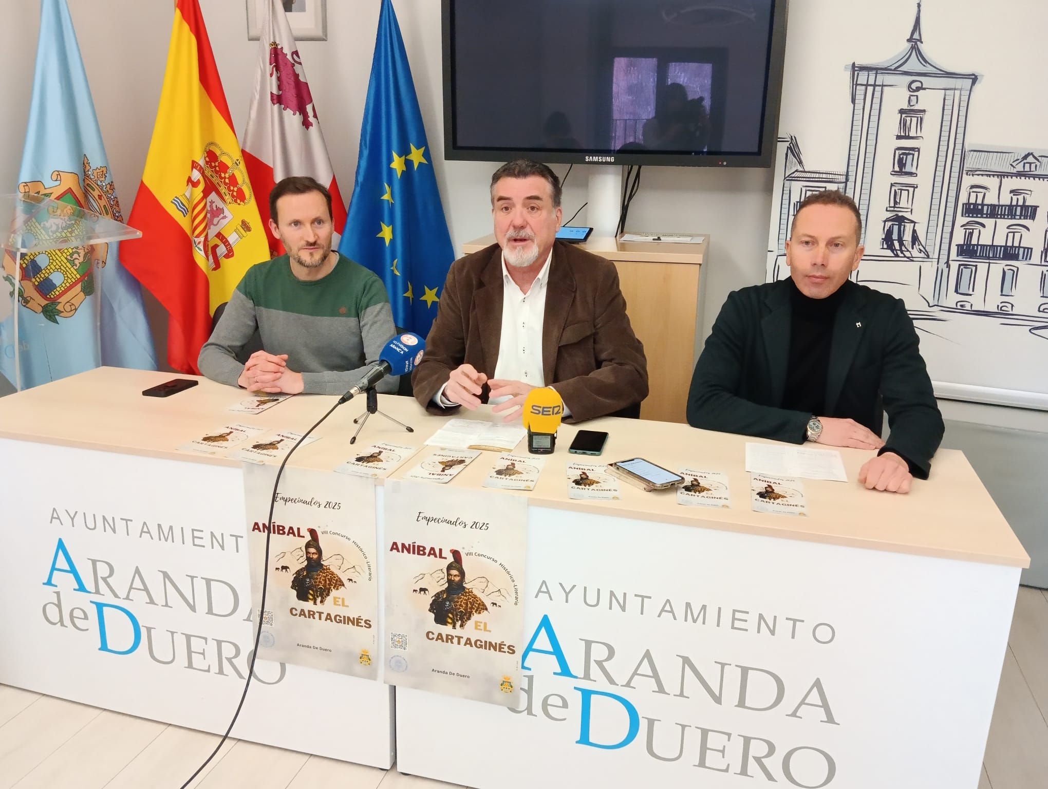 De izquierda a derecha, Eduardo Villamor, José Antonio Fuertes y Rubén Cob