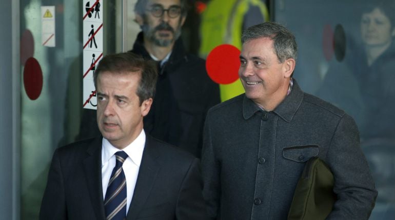 Jordi Pujol Ferrusola (dreta), amb el seu advocat Javier Carrillo