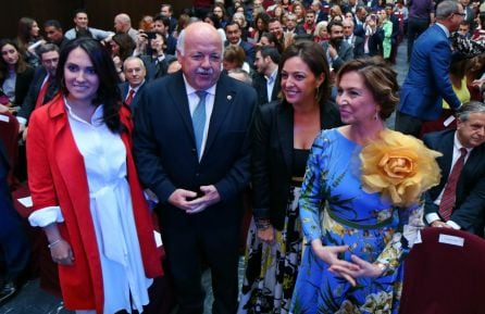 Carmen González, Jesús Aguirre, Isabel Ambrosio y Magdalena Entrenas