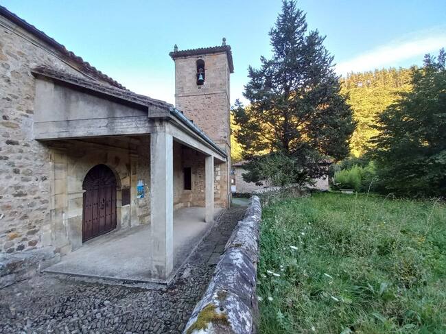 Vista de cómo ha quedado el pórtico.