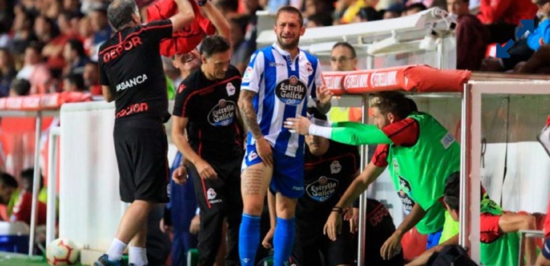 Fede después de lesionarse