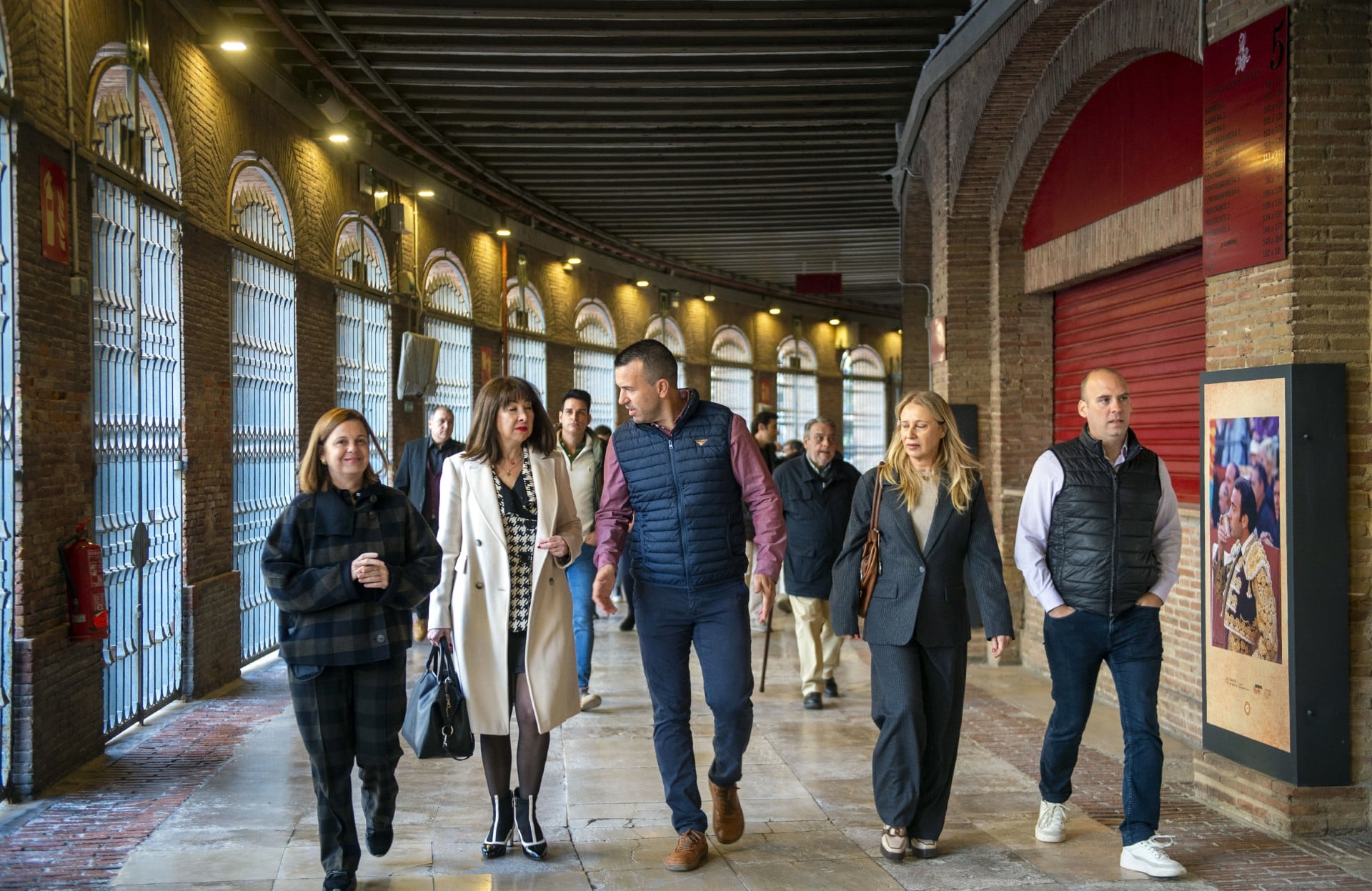 Visita a las obras de la plaza de toros de València