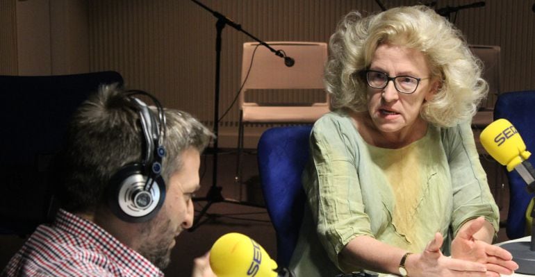 La embajadora de Polonia en España, Marzenna Adamczyk, durante la entrevista en Hoy por Hoy con Aimar Bretos