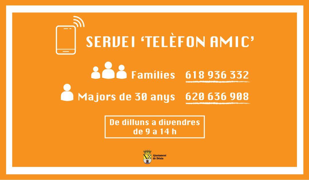 Servicio 'teléfono amigo'.