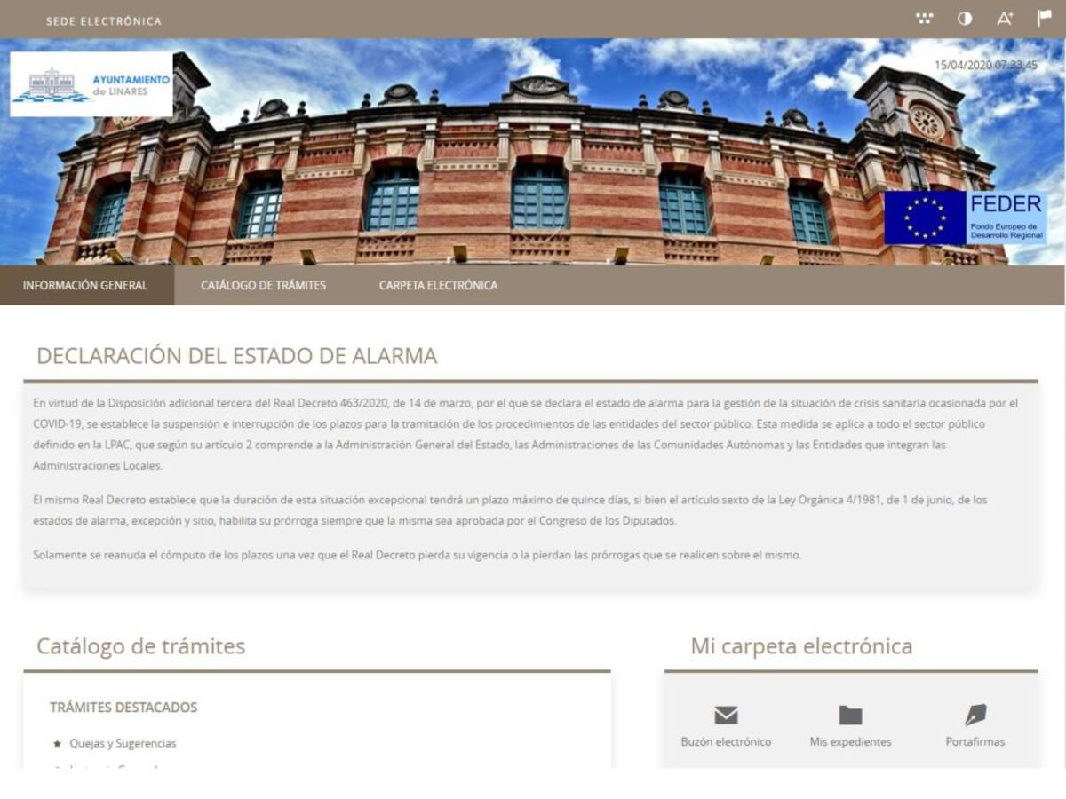 ¿Cómo hacer un trámite administrativo desde la web del Ayuntamiento de Linares?