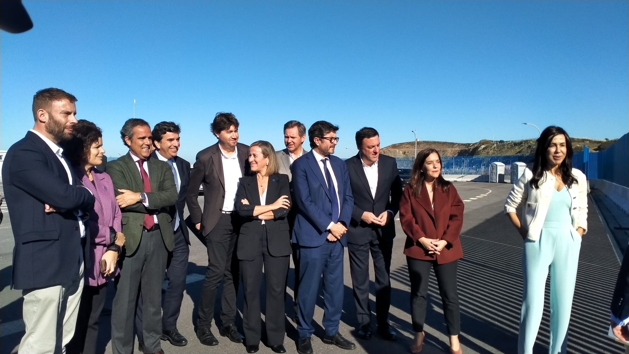 Visita de la secretaria de estado de Transportes, Ana Pardo de Vera, al Puerto exterior de A Coruña, en una imagen de archivo