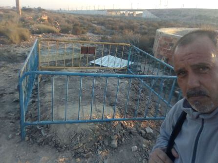 Uno de los pozos, sellado