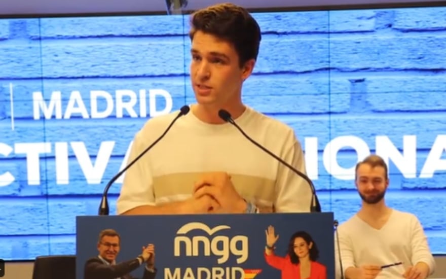 Ignacio Dancausa, presidente de las NNGG del PP en Madrid