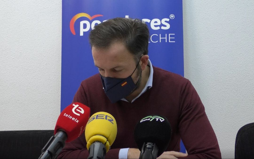 Pablo Ruz, portavoz del Partido Popular de Elche