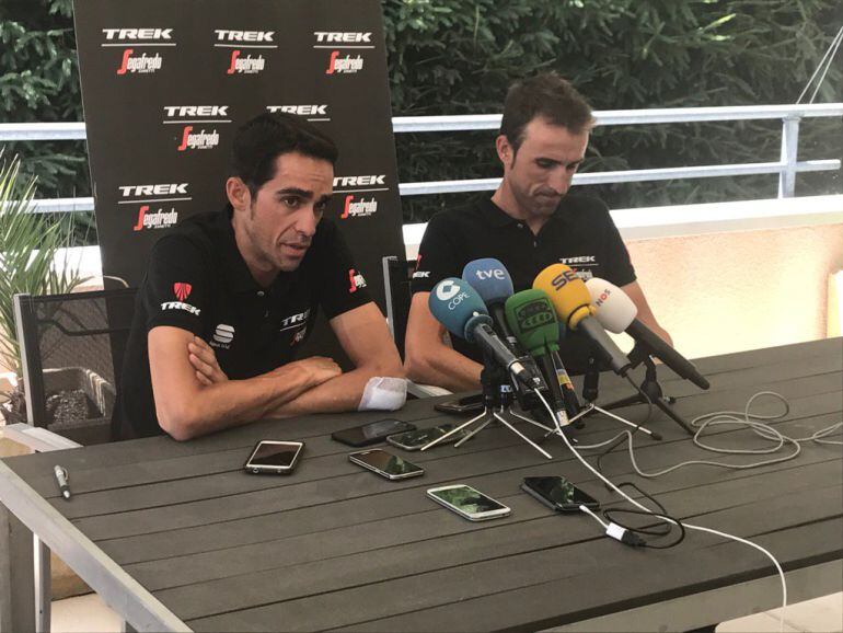 Contador, junto a Zubeldia 