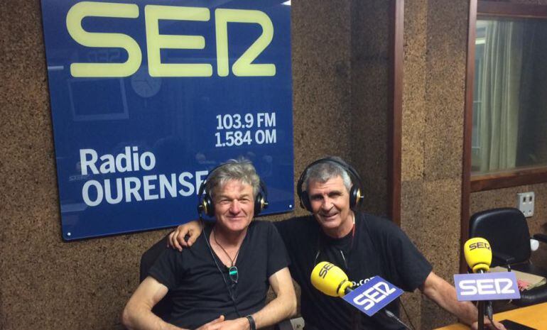 Mark Ritchie y Moncho Conde Corbal en Radio Ourense