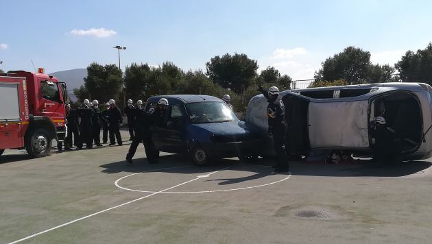 Simulacro de Emergencias en el Centro de FP Valle de Elda