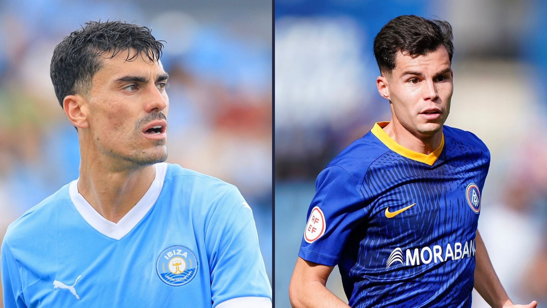 Arturo Molina y Luismi Redondo, cerca del FC Cartagena